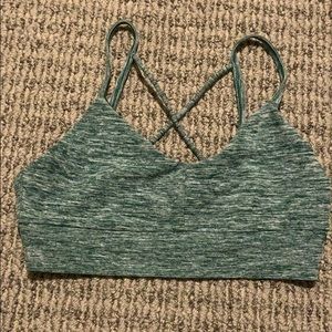 forever 21 green sports bra